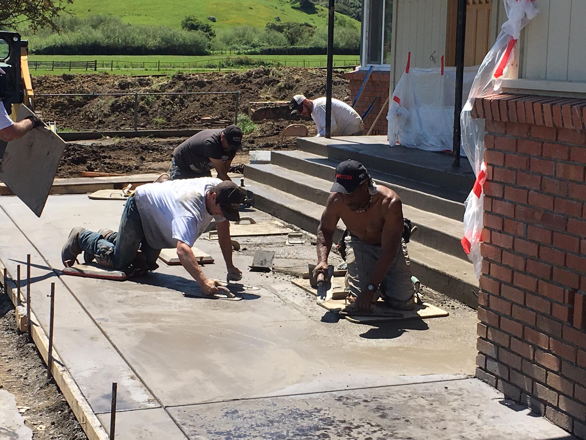 How To Pour Concrete Patio Wide Open Concrete Pumping